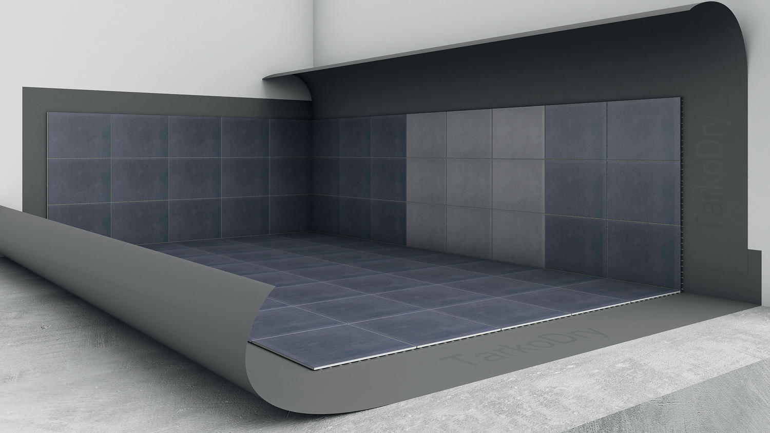 Tarkodry duvar & zemin nem geçirmez underlayer